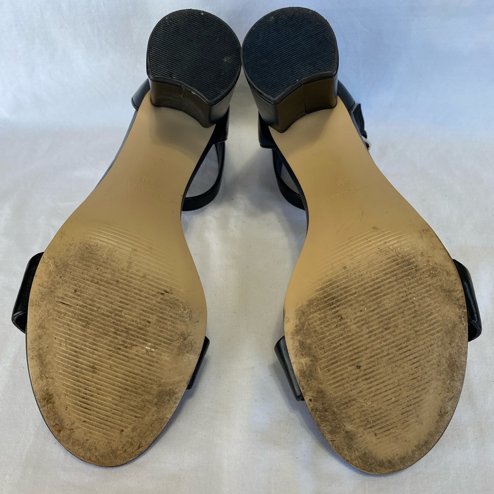 Nine West black heeled sandals - Picture 3 of 6